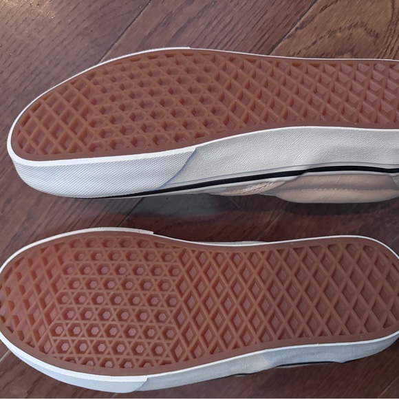 Vans Checkered Slip-On Shoes - Tan and White - Picture 2 of 2